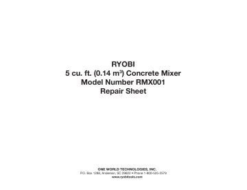 RYOBI RMX001 Owner Manual | Manualzz