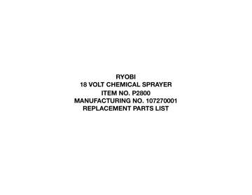 RYOBI P2810 Owner Manual Manualzz