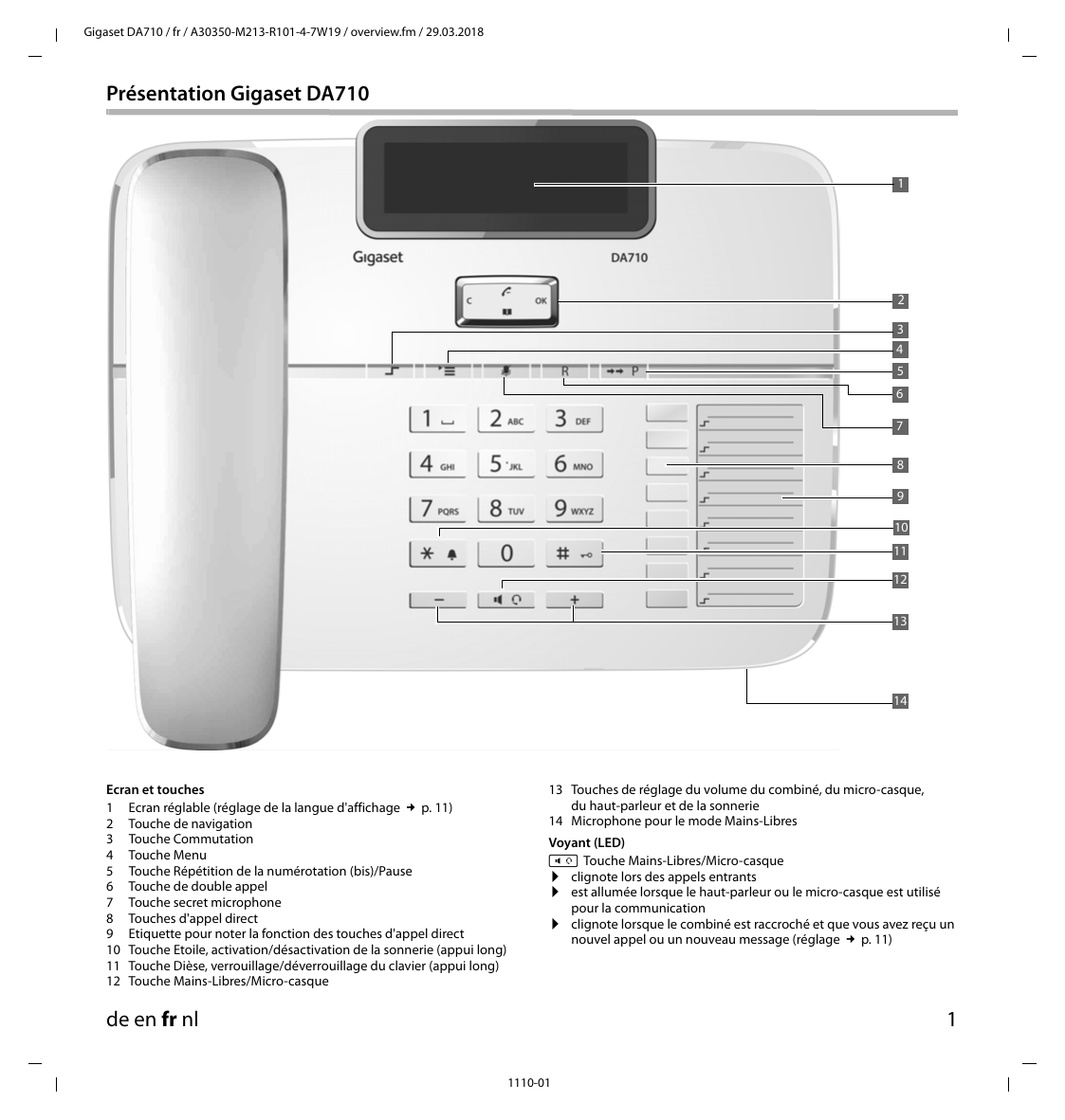 Gigaset Da Mode D Emploi Manualzz