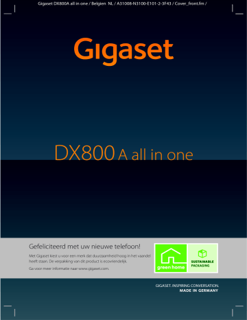 Gigaset DX800A all in one Gebruikershandleiding | Manualzz