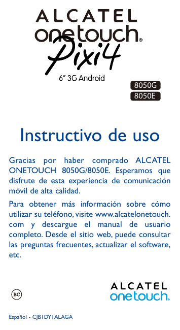 Alcatel PIXI 4 6 3G User manual | Manualzz