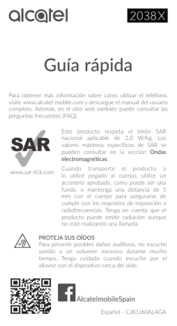 Alcatel 2038 User Manual Manualzz