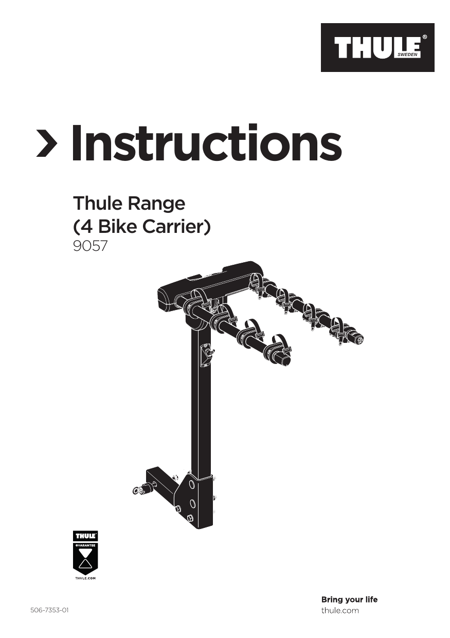 Thule Range User manual Manualzz