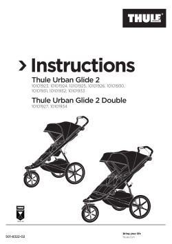 Thule Urban Glide 2 Brukermanual manualzz