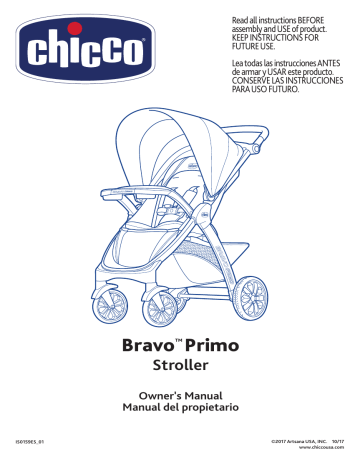 Chicco bravo outlet travel system manual