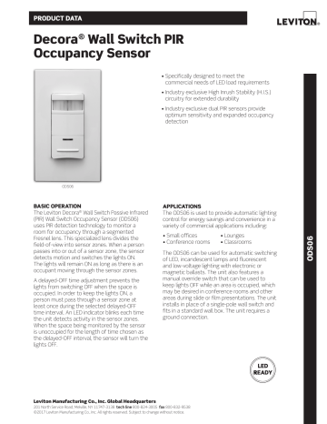 Compra Leviton Interruptor De Luz Con Sensor De Movimiento, Blanco - Foto 10