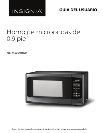 Insignia NS-MW09BK0 0.9 Cu. Ft. Microwave Guía del usuario | Manualzz