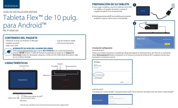 Insignia NS-P10A8100 10.1" - Tablet - 32GB guía de instalación rápida