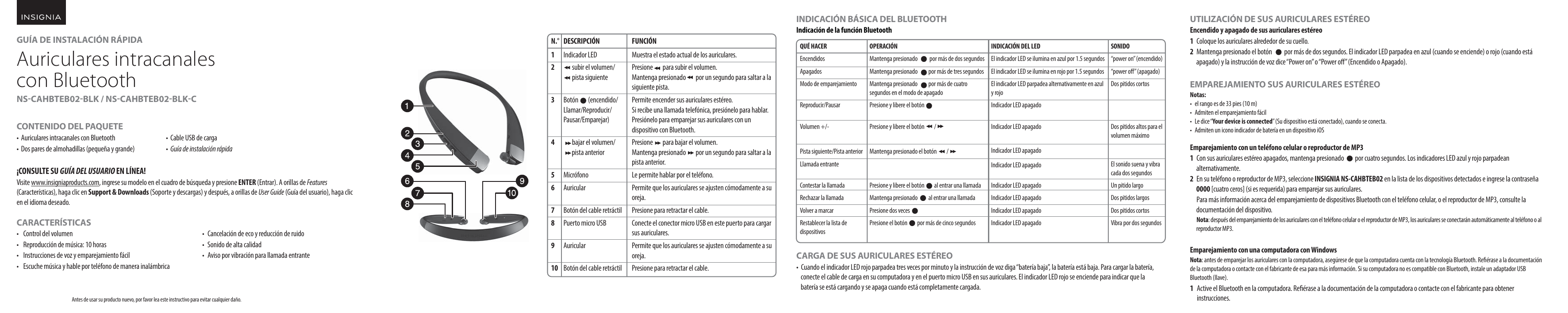 Insignia Ns Cahbteb02 Blk Quick Setup Guide Manualzz