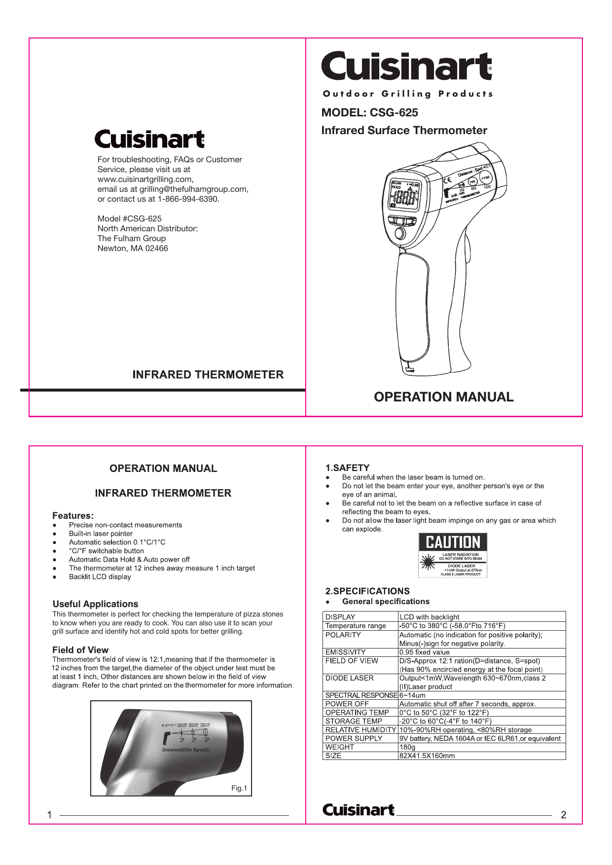 Cuisinart psc-625 manual