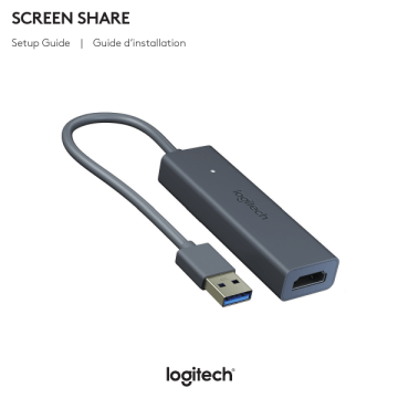 Logitech Screen Share Setup Guide | Manualzz