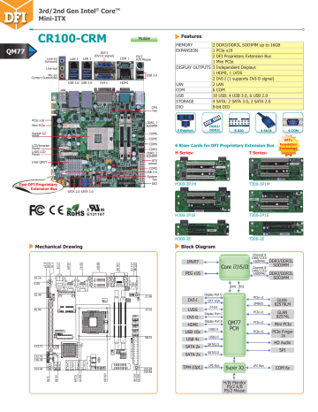 Dfi CR100-CRM Datasheet | Manualzz