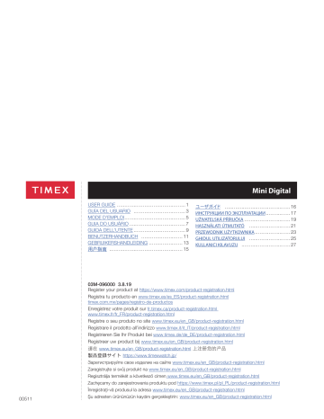 Timex Digital Mini User Guide | Manualzz