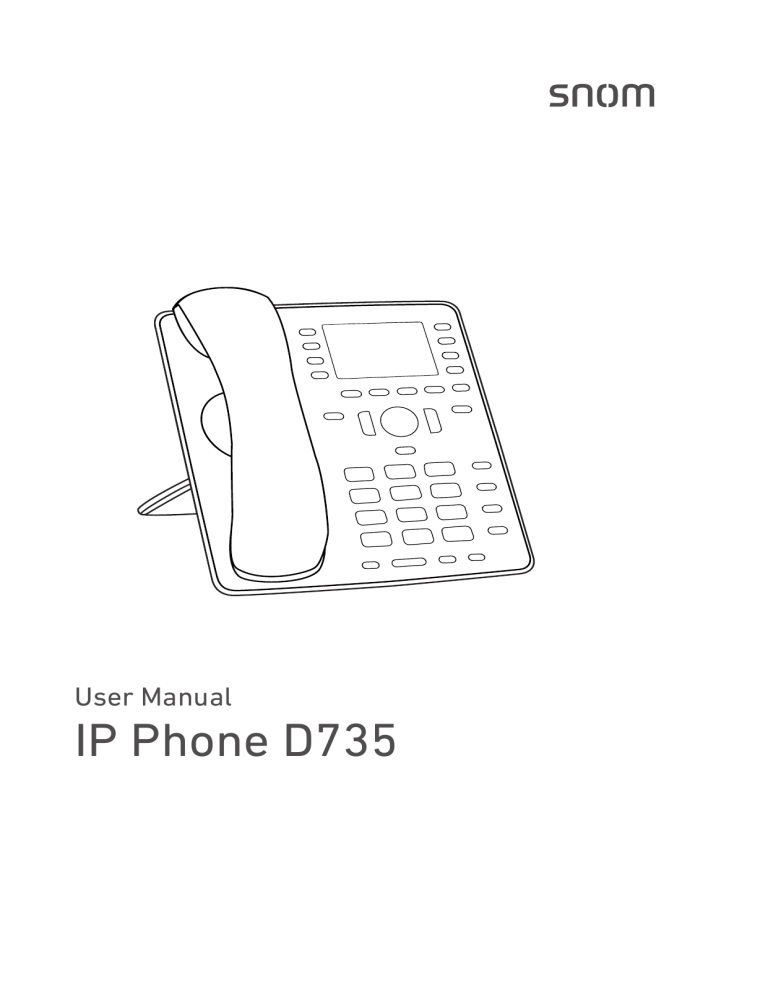 Snom D735 User manual | Manualzz
