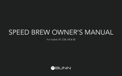 Bunn Csb3t Product Manual User Manual Manualzz Com