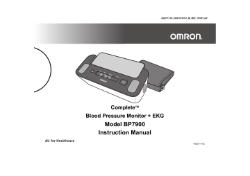Omron BP7900 Complete™ Wireless Upper Arm Blood Pressure Monitor   EKG Instruction manual | Manualzz