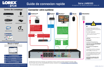 Lorex 4KHDIP44W IP Camera System Quick Connection Guide Manualzz