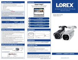 Lorex 4KHDIP3232WNV-1 - Manual, Product information, Quick Setup guide
