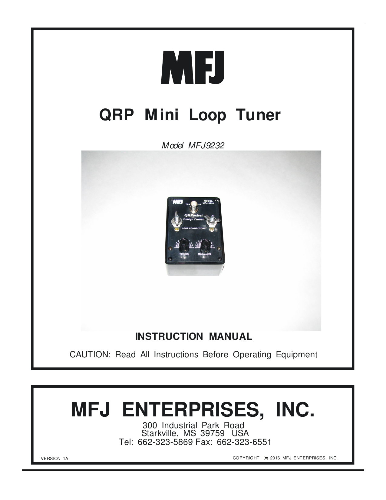 人気商品は LOOP QRP MFJ-9232 TUNER PEP 25W 40-10m - アマチュア無線 