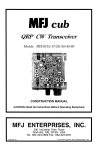 MFJ-9315, MFJ-9317, MFJ-9320, MFJ-9330, MFJ-9340 Construction Manual
