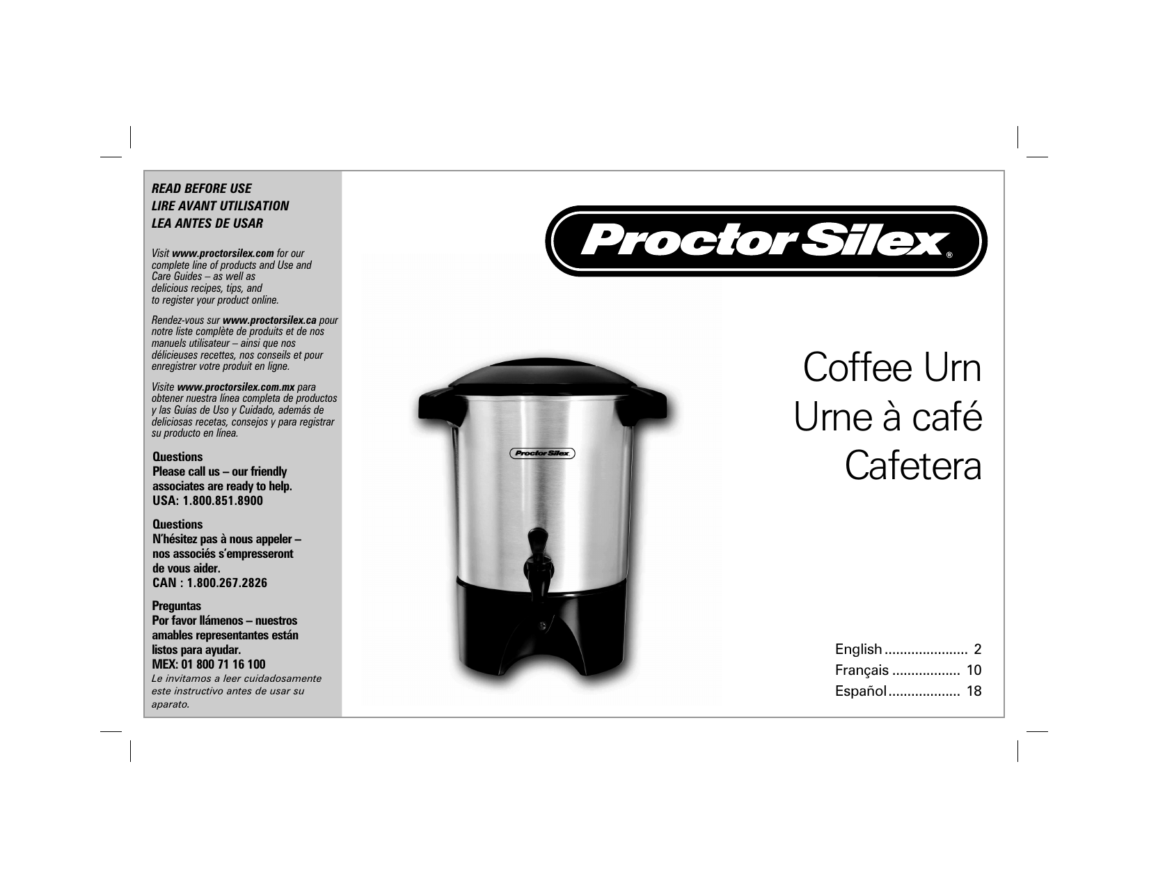 CAFETERA PROCTOR SILEX 48524RY Negra 12 TAZAS – Mi Patria
