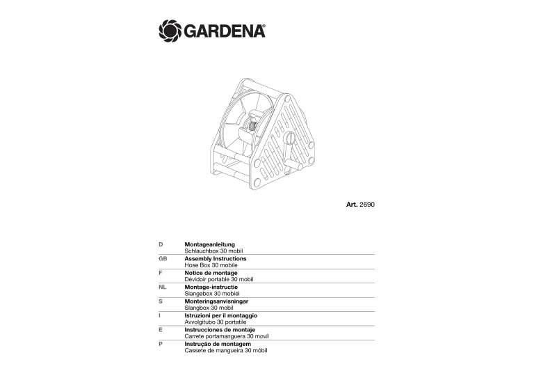 Gardena Hose Box 30 Mobile User Manual Manualzz