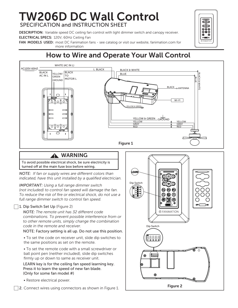 Fanimation Remote Control Manual