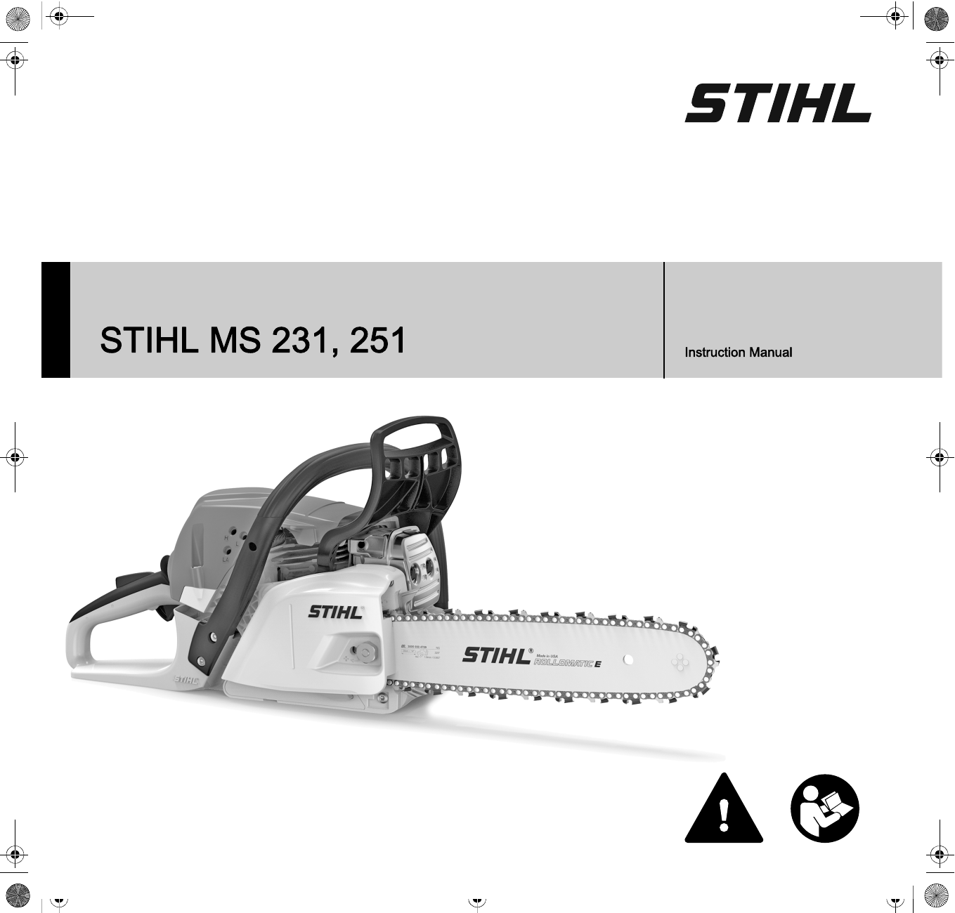 Stihl Ms 231 251 Owner Manual Manualzz