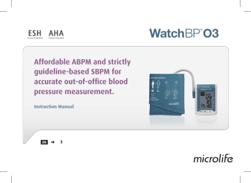 microlife WatchBP O3Ambulatory Blood Pressure Monitor