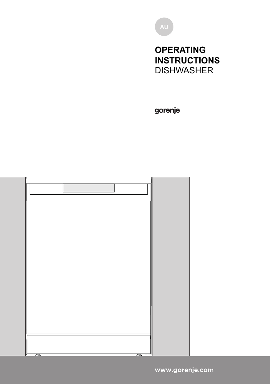 Gorenje GS63160WAU Freestanding dishwasher Owner Manual Manualzz
