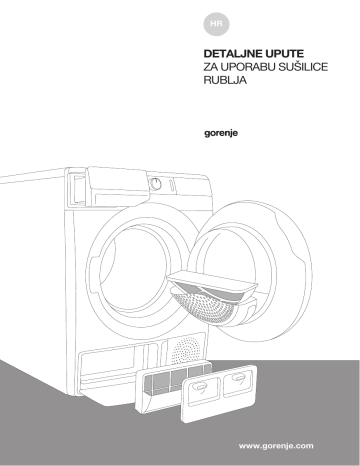 Gorenje DE83/GI Samostojeća kondenzacijska sušilica rublja s toplinskom pumpom Uputstvo za upotrebu | Manualzz