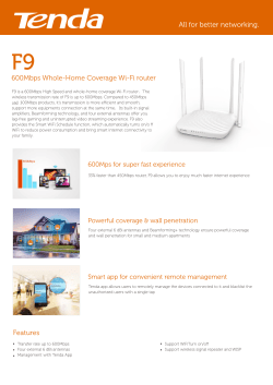 Tenda F9 600Mbps Whole-Home Coverage WiFi Router