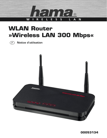 Hama 00053134 N300 WLAN Router, 2.4 GHz Manuel du propriétaire | Manualzz