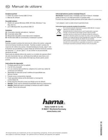 Hama 00039832 Omistajan opas | Manualzz