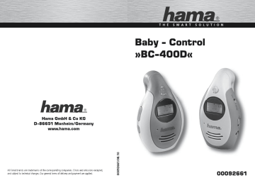 Hama 00092661 Manuale del proprietario | Manualzz