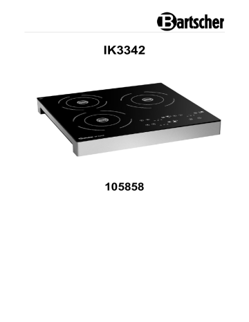 Bartscher 105858 Induction cooker IK 3342 Operating instructions | Manualzz