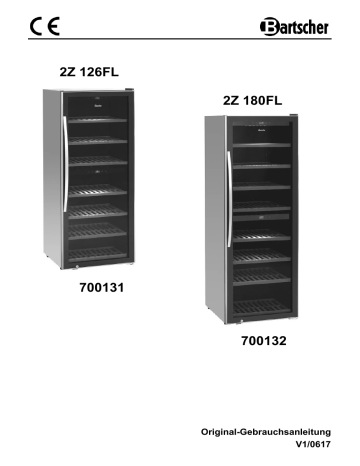 Bartscher 700131 Wine cooler 2Z 126FL Operating instructions | Manualzz