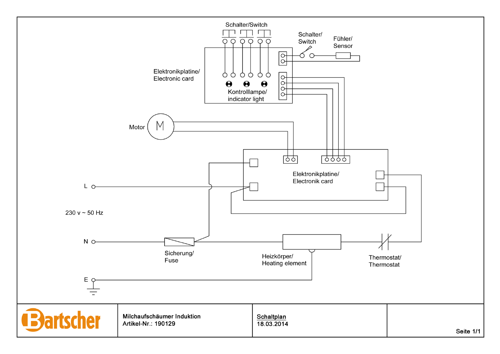 190129 Bartscher Milchaufschäumer Induktion 