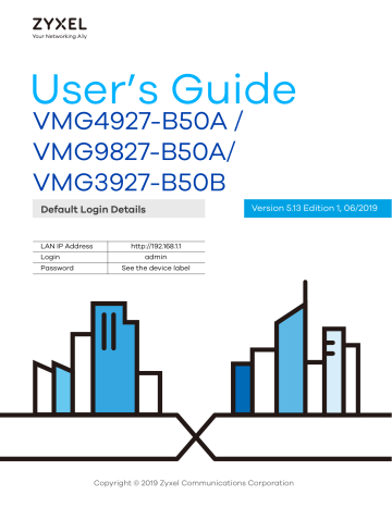 Zyxel Vmg3927 B50b User S Guide Manualzz
