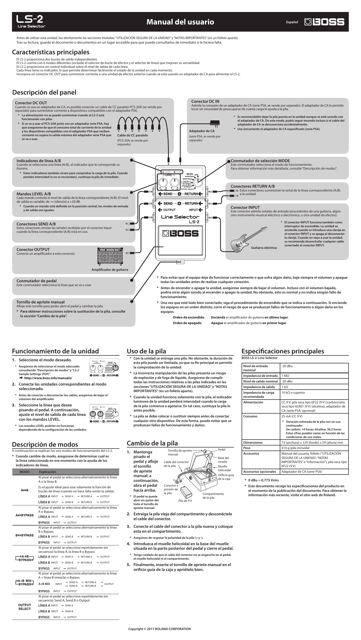 Boss Ls 2 Owner S Manual Manualzz