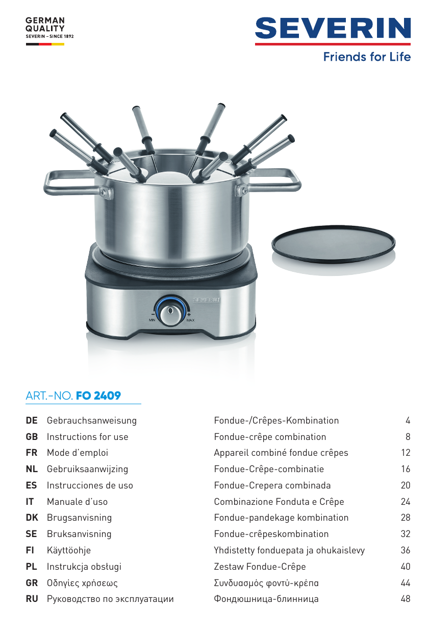 FONDUE NEXT GENERATION EF262400, Appareil à fondue