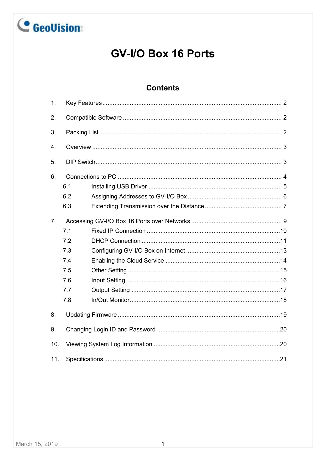 Geovision Input Devices Driver Download