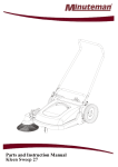 Minuteman Kleen Sweep 27 Instruction Manual