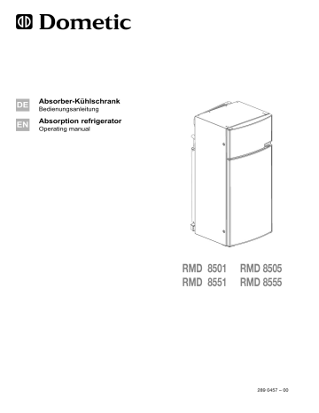 Dometic RMD 8501 - RMD 8505 - RMD 8551 – RMD 8555 Absorption ...