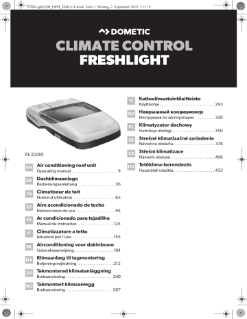Dometic FreshLight FL1600, FL2200 Air conditioning roof unit Benutzerhandbuch | Manualzz