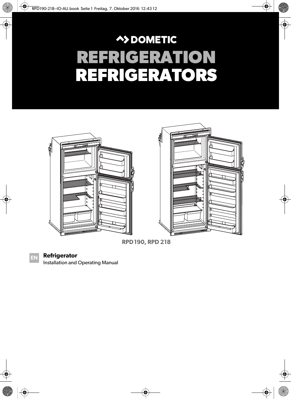 Dometic Rpd190 Rpd190 Rpd 218 Installation Guide Manualzz