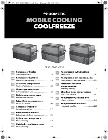 Dometic CoolFreeze CF35, CF40, CF50 Compressor Cooler Benutzerhandbuch ...