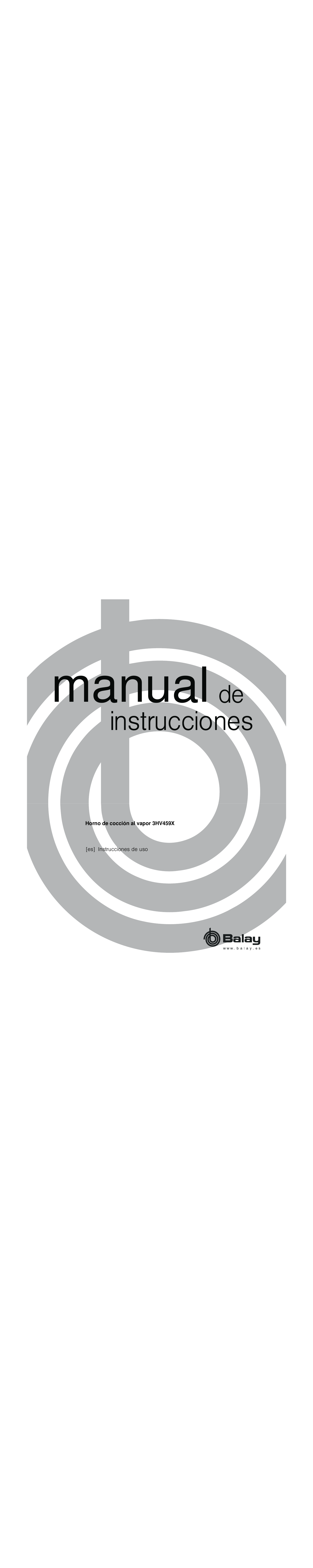 Primera puesta en marcha. BALAY 3HV459X/45, 3HV459X/35, 3HV459X/02 |  Manualzz