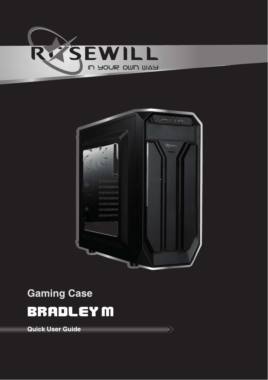 Rosewill Bradley M Atx Mid Tower Gaming Computer Case User Manual Manualzz