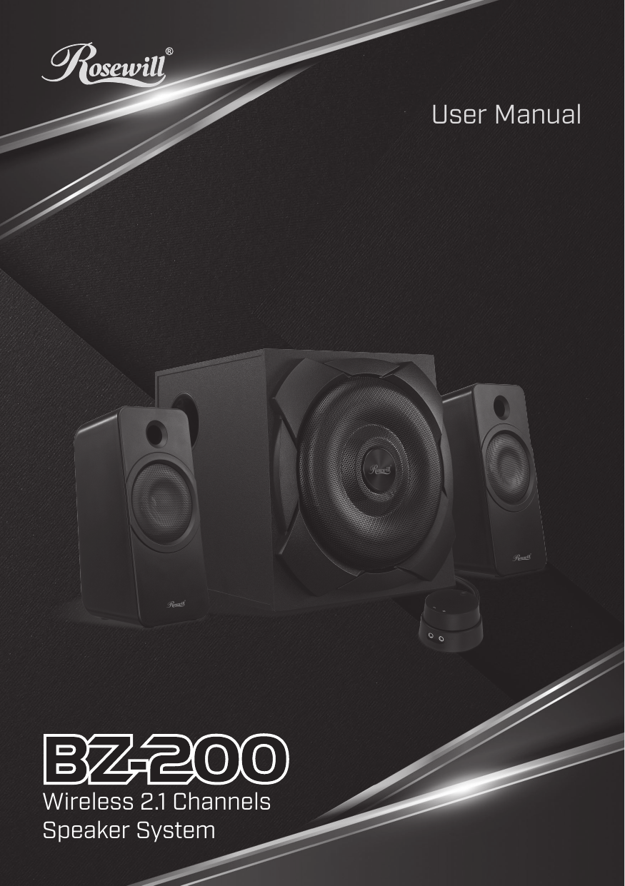 Rosewill bluetooth store 2.1 speaker system